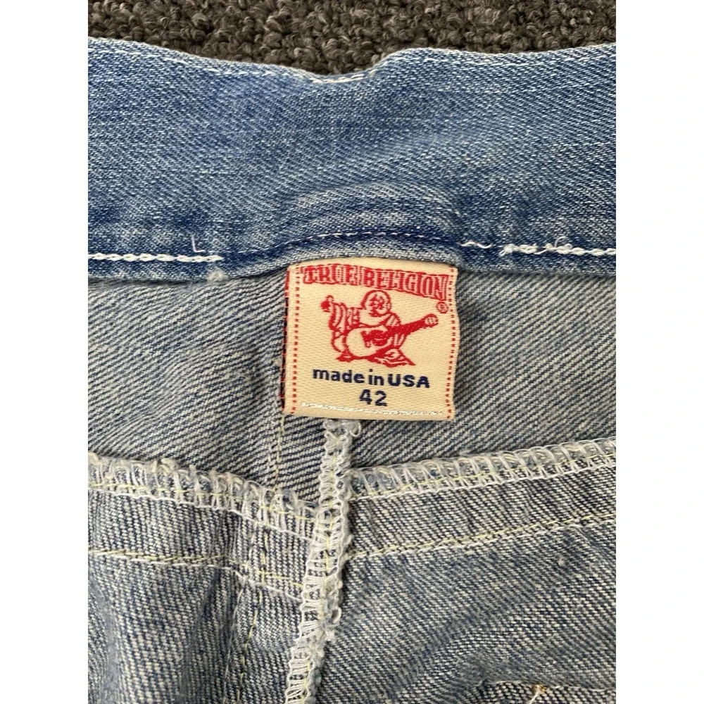 Vintage True Religion Billy Super T Blue Jeans Mens 42x33 (Actual 39x31) USA NWT